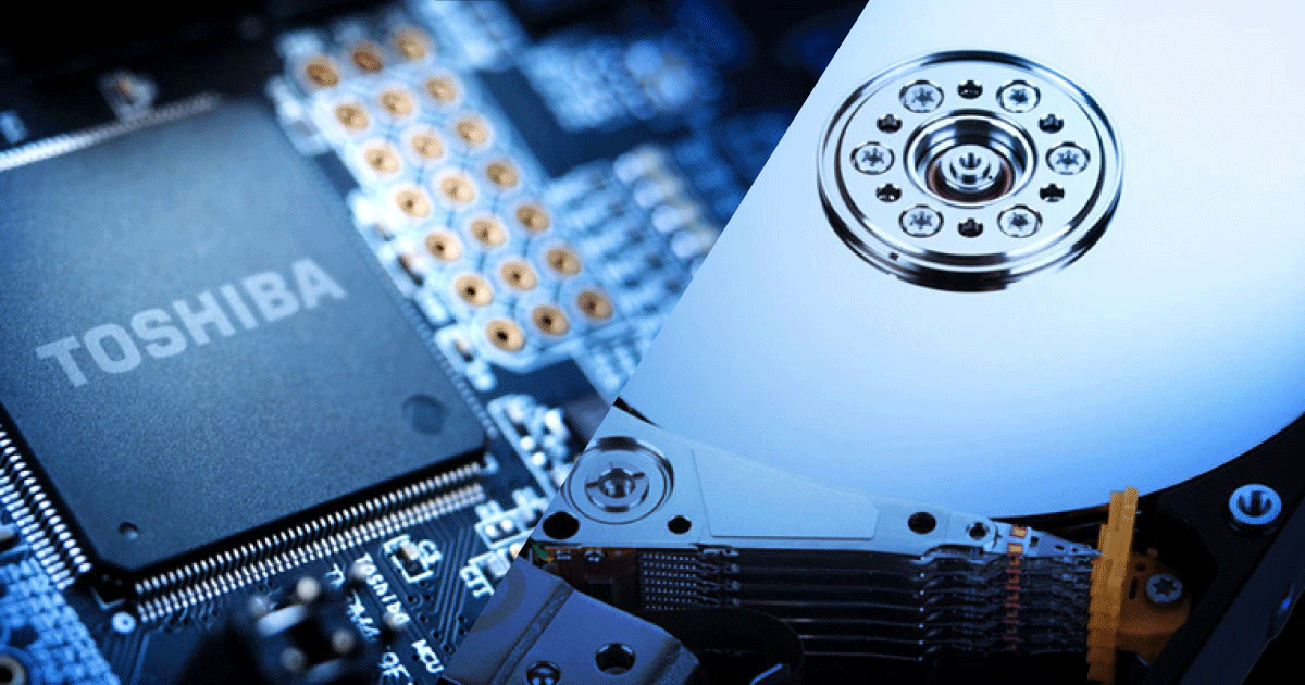 Toshiba 12-disk HDD stacking technology