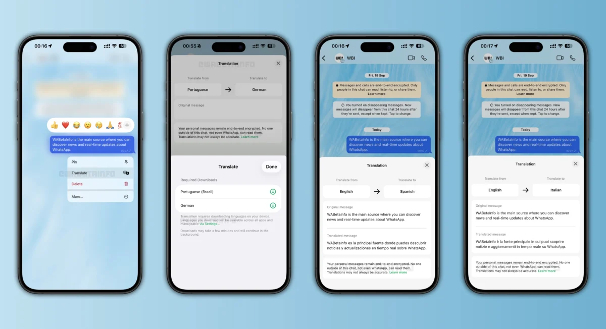 WhatsApp unveils privacy-first message translations for iOS