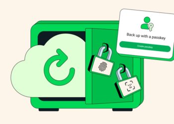 رمزگذاری نسخههای پشتیبان واتساپ با Passkey