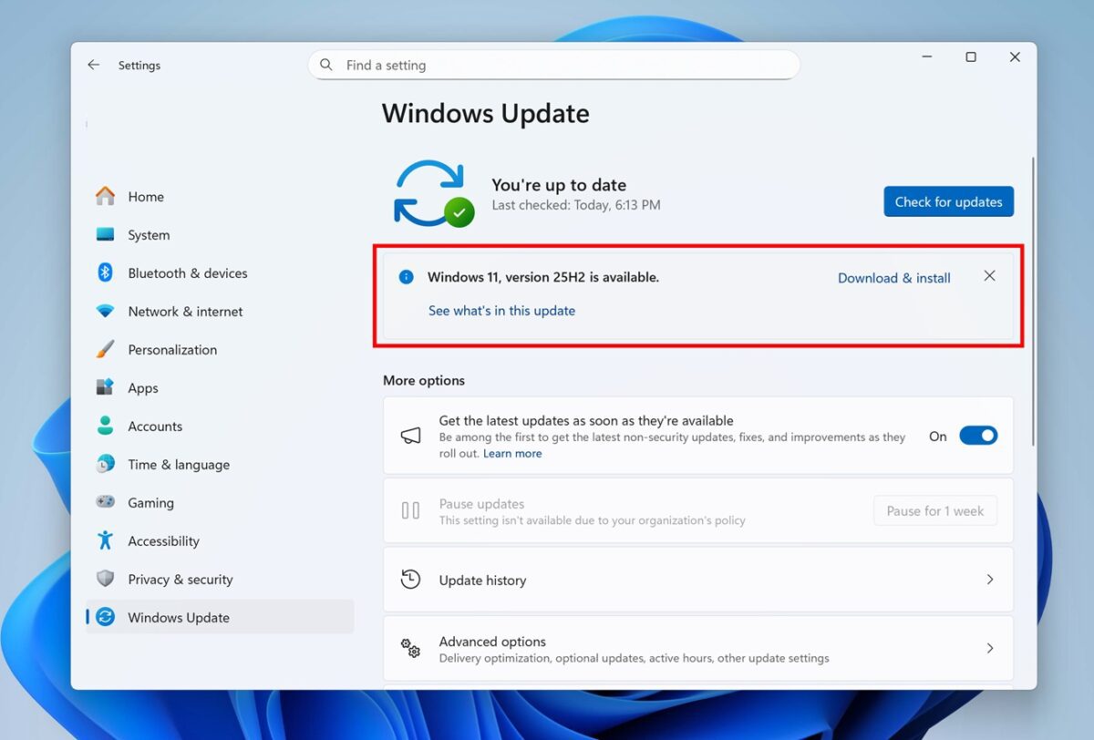 تایید چهار مشکل در ویندوز 11 نسخه 25H2