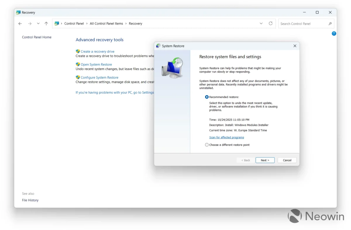 Windows 11's Settings app