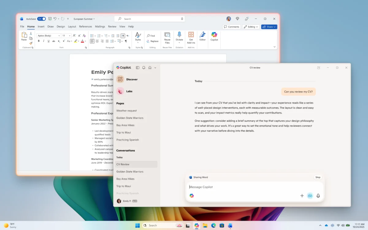 امکان استفاده از Copilot Vision با ورودی متنی در ویندوز فراهم شد