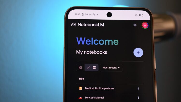 فایلهای شیت در NotebookLM گوگل