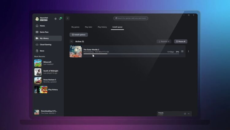 faster game downloads for Xbox app