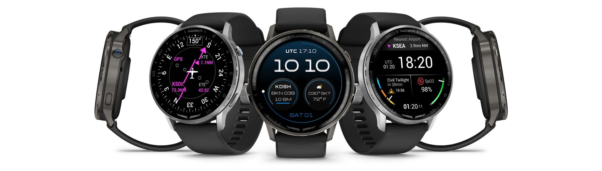 گارمین ساعت‌های هوشمند هوانوردی جدید خود را با باتری ۲۶ روزه معرفی کرد + تصویر