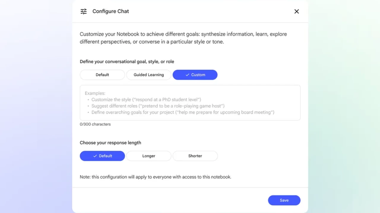 حافظه گفتگو در NotebookLM شش برابر شد