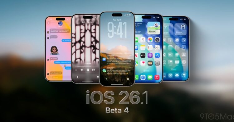 iOS 26.1 beta 4 for iPhone