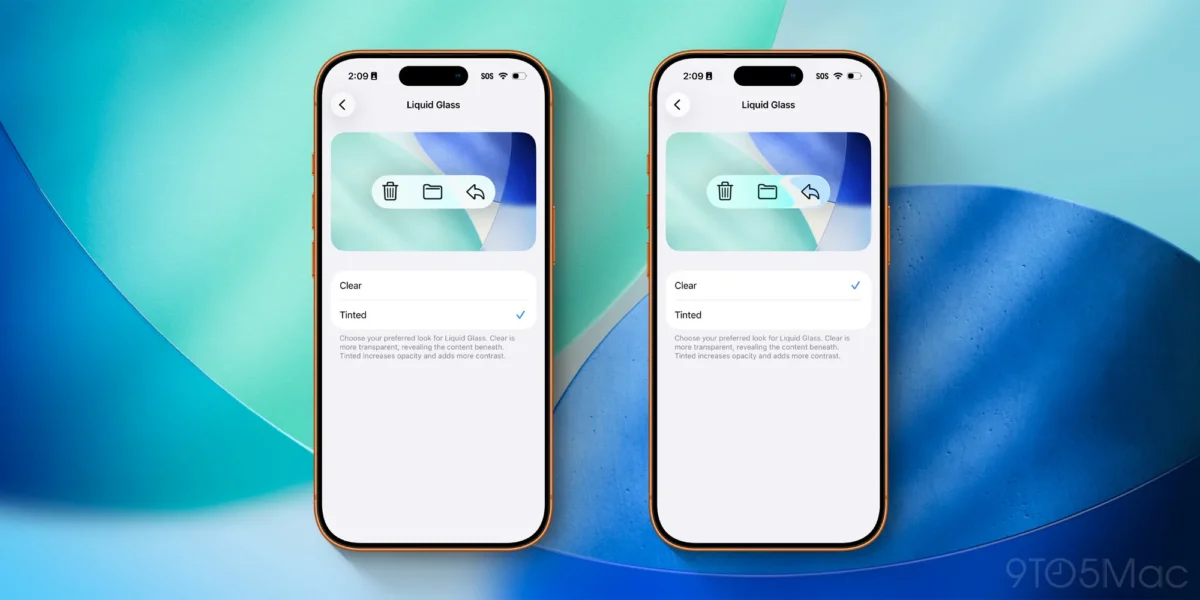 تمرکز بر طراحی شیشهای Liquid Glass در نسخه iOS 26.1 beta 4 اپل