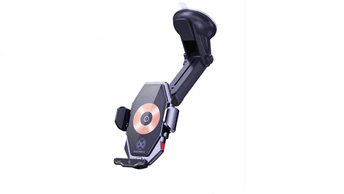 نگهدارنده مکسول دارای آهنرباهای نئودیمیومی قوی است که آیفون را بهطور ایمن نگه میدارد و از لغزش یا سقوط جلوگیری میکند.