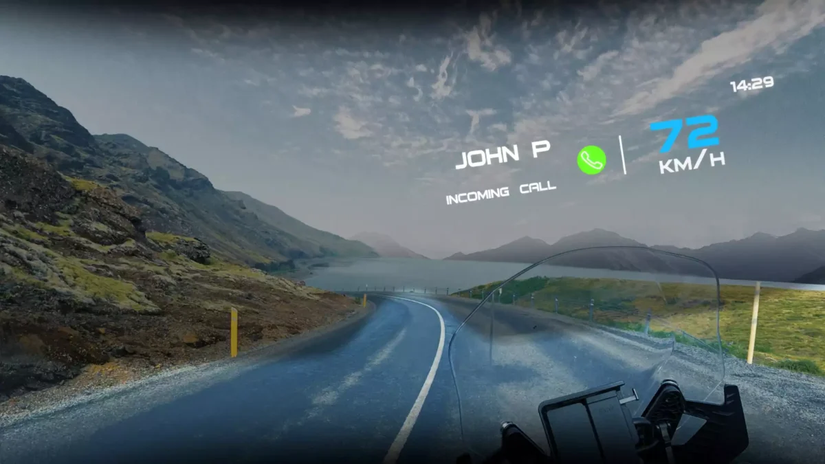 نمایی از داخل نخستین کلاه ایمنی جهان با واقعیت افزوده