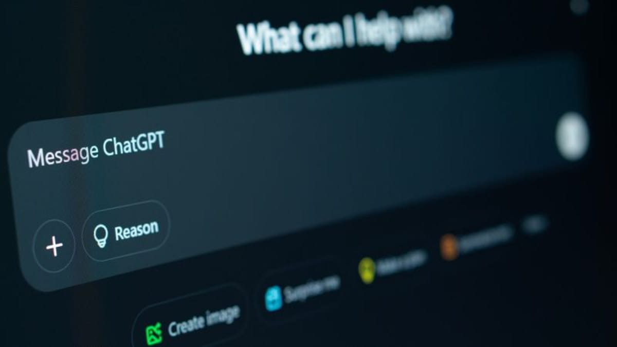 تصویری از صفحه گفتگو با چت جی پی تی