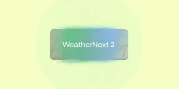 نمایی از لوگوی WeatherNext 2