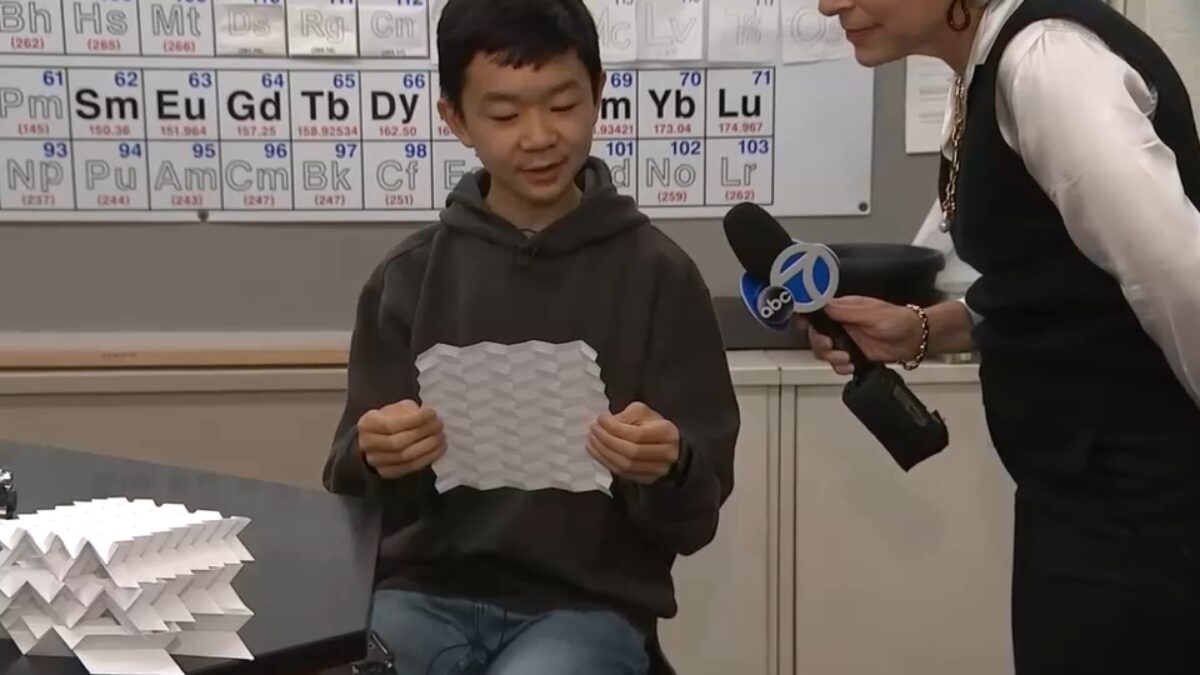 نوجوان ۱۴ ساله با کشف الگوی جدید اوریگامی جایزه ۲۵ هزار دلاری را برد