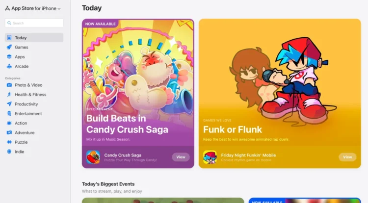 اپل نسخه وب App Store را با طراحی کاملاً جدید معرفی کرد
