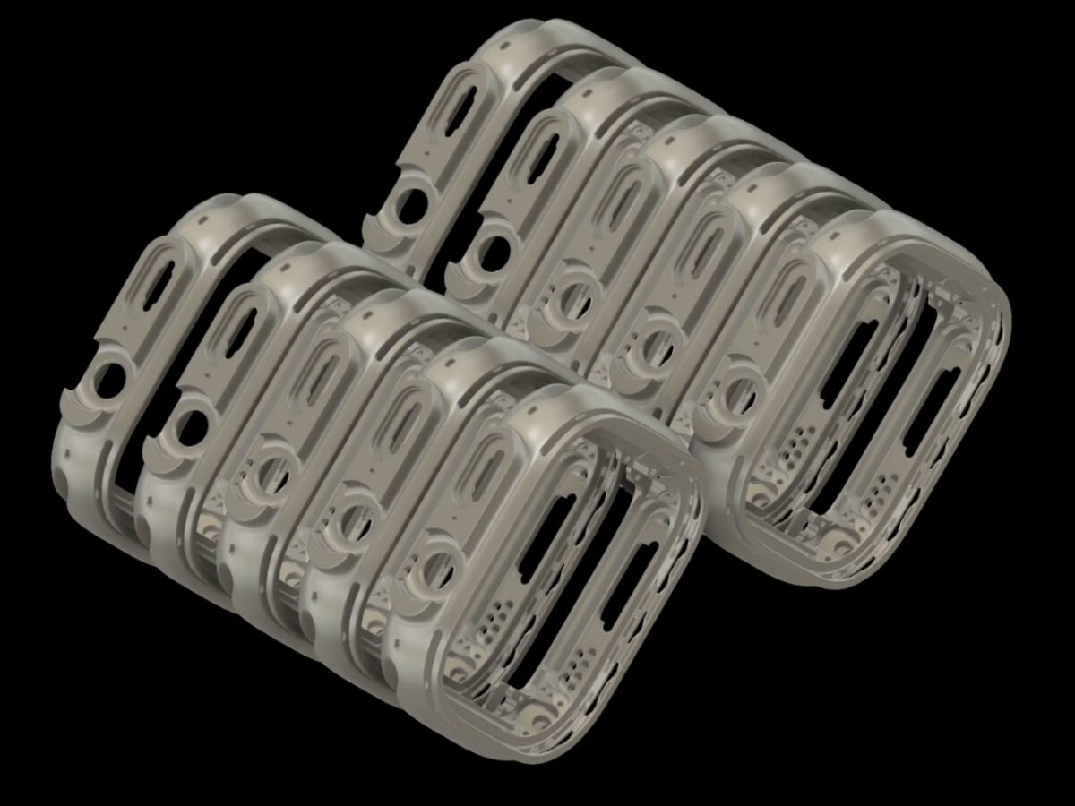 قالب بدنه اپل واچ ساخته شده با چاپ سه بعدی