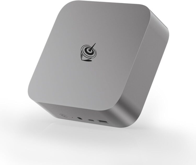 نمایی از بالای مینی پی سی Beelink SER9 Max در رنگ خاکستری