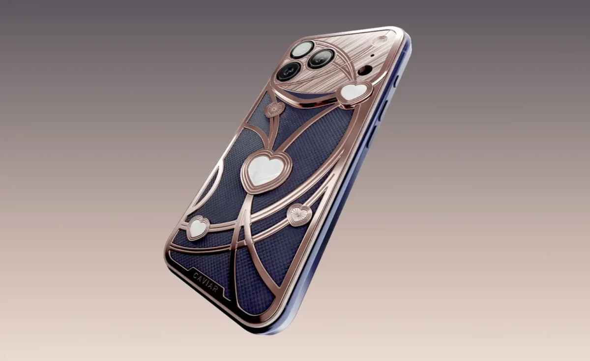 طرح Dancing Hearts سری عشق پنهانی آیفون ۱۷ پرو Caviar