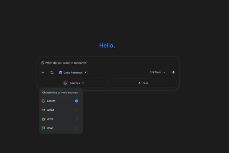 گوگل قابلیت Deep Research را با Gmail و Drive ادغام کرد