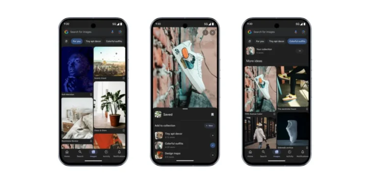 تب جدید Images به اپلیکیشن گوگل در اندروید و iOS اضافه شد