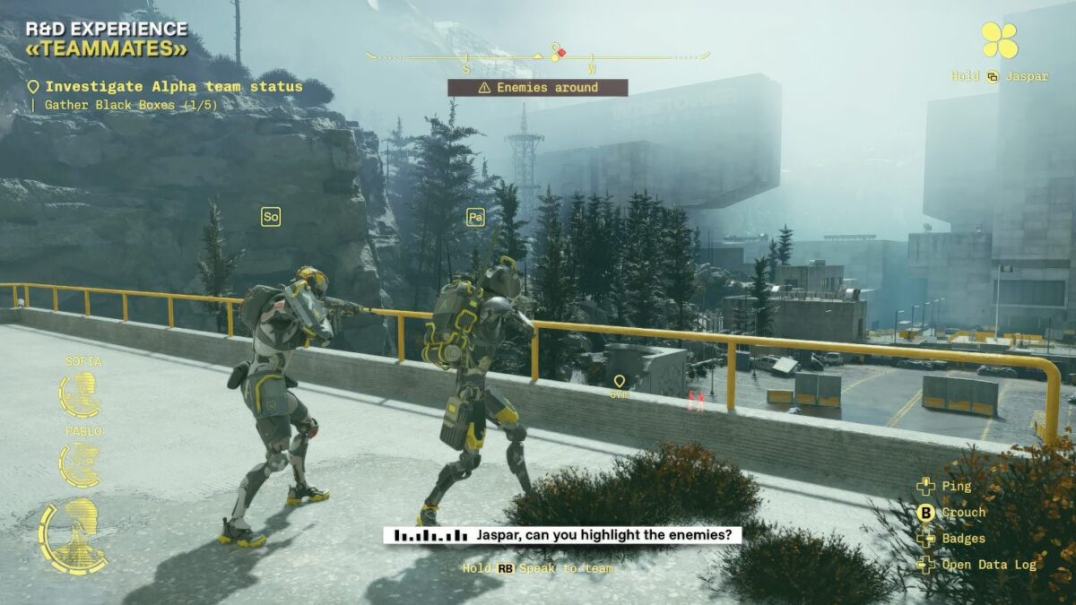 تصویری از هوش مصنوعی Teammates یوبیسافت و پلیرهایش حین گیم‌پلی بازی