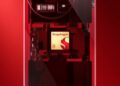 نمای نزدیک از یک گوشی هوشمند که چیپست Snapdragon 8 Gen 5 در داخل آن (با نورپردازی قرمز) نمایش داده شده است.