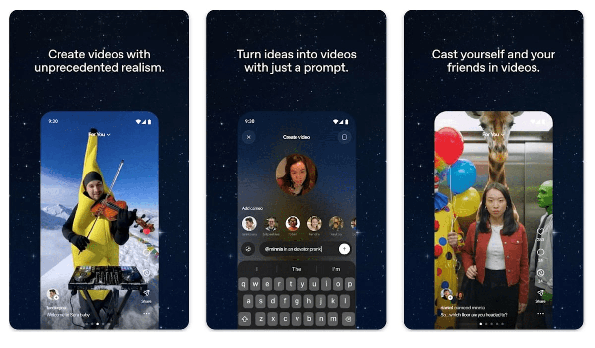 شرکت OpenAI بالاخره برنامه Sora را برای اندروید منتشر کرد