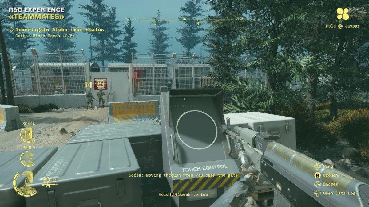 تصویری از هوش مصنوعی Teammates یوبیسافت حین بازی در دید اول شخص