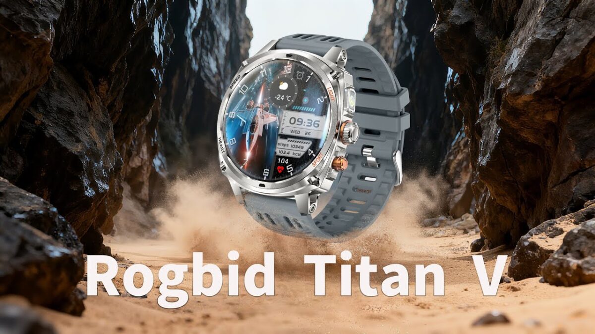 معرفی ساعت هوشمند Rogbid Titan V با باتری ۸۰۰ میلی‌آمپری 
