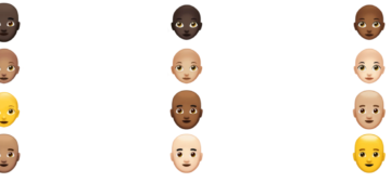 ایموجیهای بدون مو و کچل