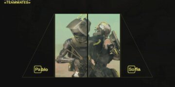 تصویری از هوش مصنوعی Teammates یوبیسافت که عامل‌هایش یعنی سوفیا و پابلو رو کنار هم نشان می‌دهد