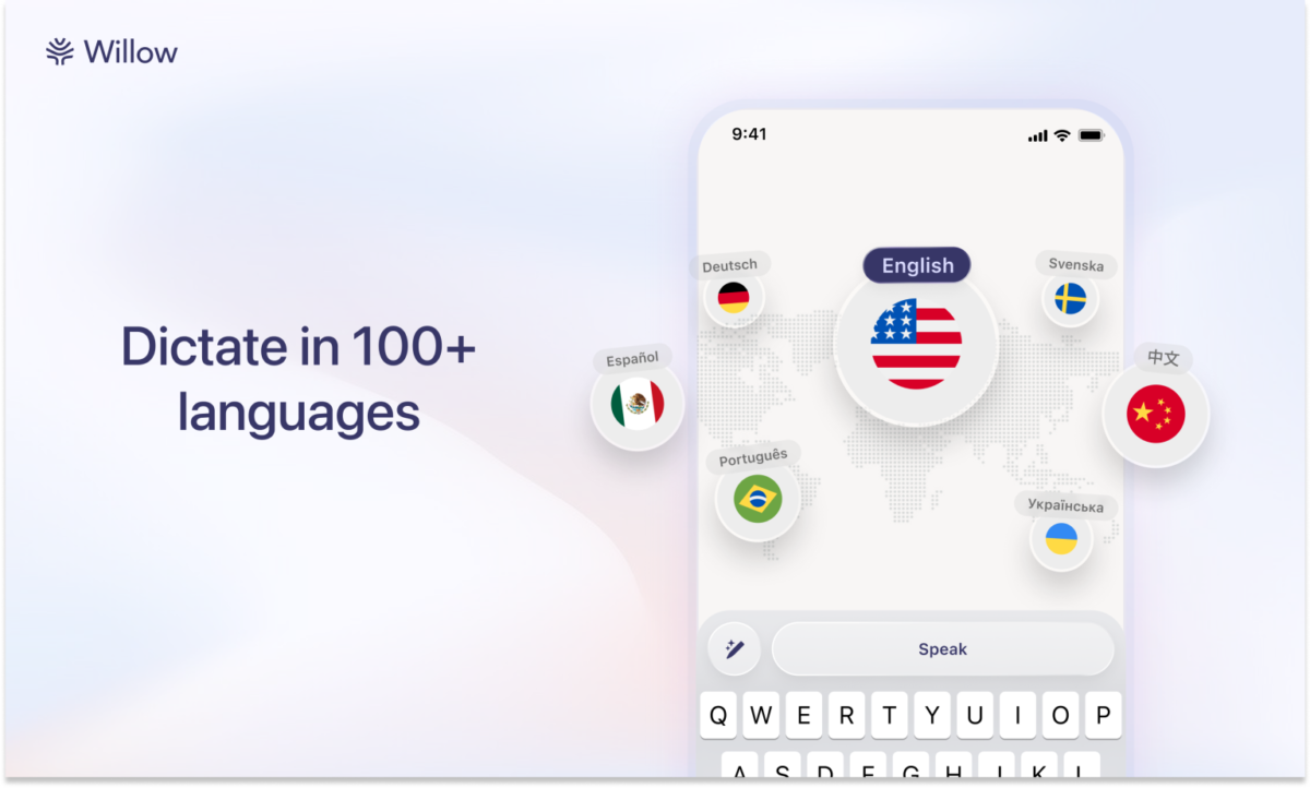 تایپ صوتی حرفه‌ای با اپلیکیشن جدید Willow