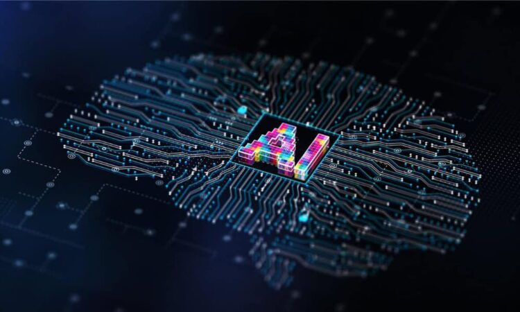 طرحی مفهومی و آینده‌نگر ما مرکزیت AI درون شبکه‌ای از ارتباطات مغز