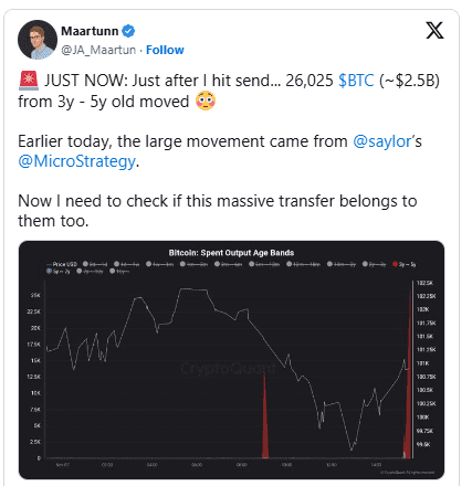 ۳ دلیل برای احتمال سقوط قیمت بیت‌کوین تا سطح ۹۲ هزار دلار در هفته‌های آینده + تصویر