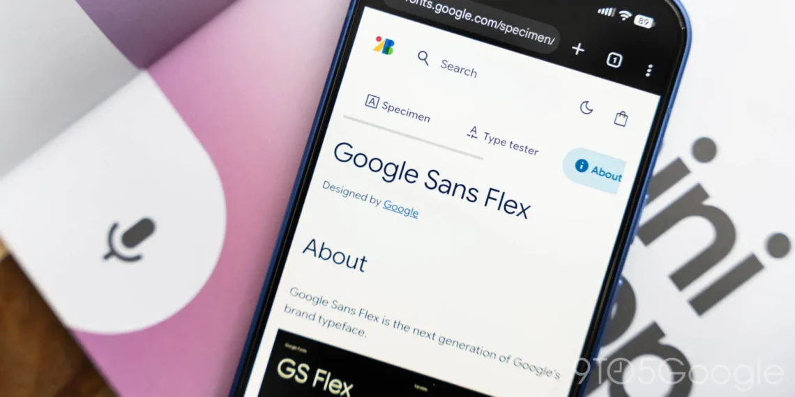 گوگل فونت Google Sans Flex را برای همه منتشر کرد