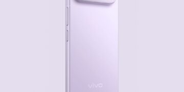 نمای پشتی گوشی Vivo S50 Pro Mini در رنگ سفید