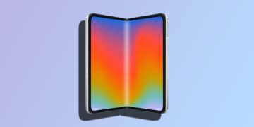 نمایی از طرح آیفون فولد