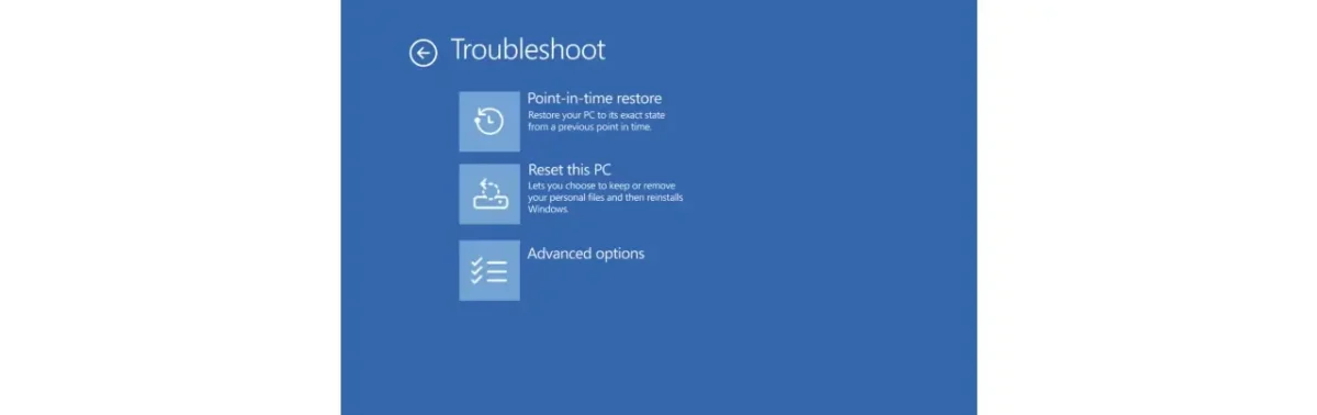 قابلیت جدید برای بازگردانی سریع وضعیت سیستم