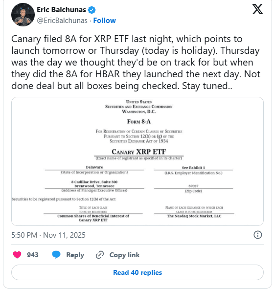 پیش‌بینی قیمت ریپل (XRP) پس از راه‌اندازی صندوق ETF 