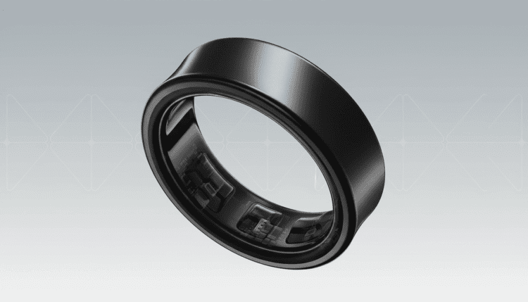 نمایی از حلقه هوشمند سامسونگ گلکسی در رنگ مشکی