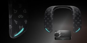 اسپیکر گردنی ‌ویژه ‌فاینال فانتزی ‌SoundSlayer در رنگ مشکی