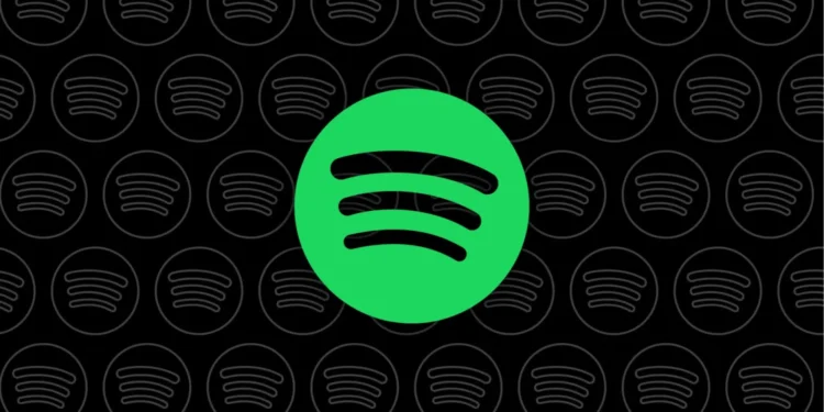 لوگوی اسپاتیفای در مرکز تصویر