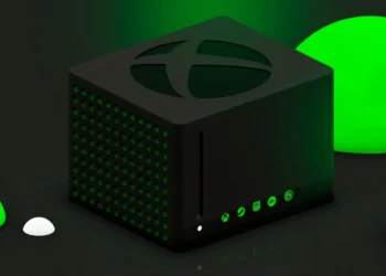 طرح احتمالی کنسول ایکس باکس مگنوس که در ابعاد کوچک مربعی با طراحی مشابه سری ایکس