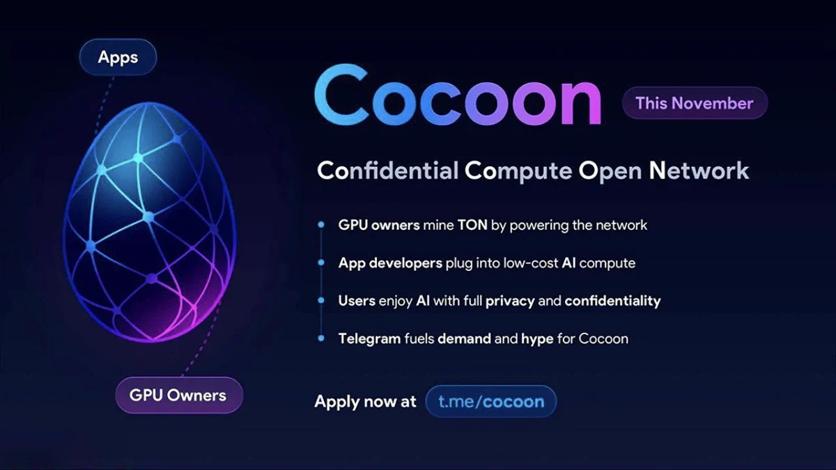 راهاندازی شبکه هوش مصنوعی غیرمتمرکز Cocoon تلگرام