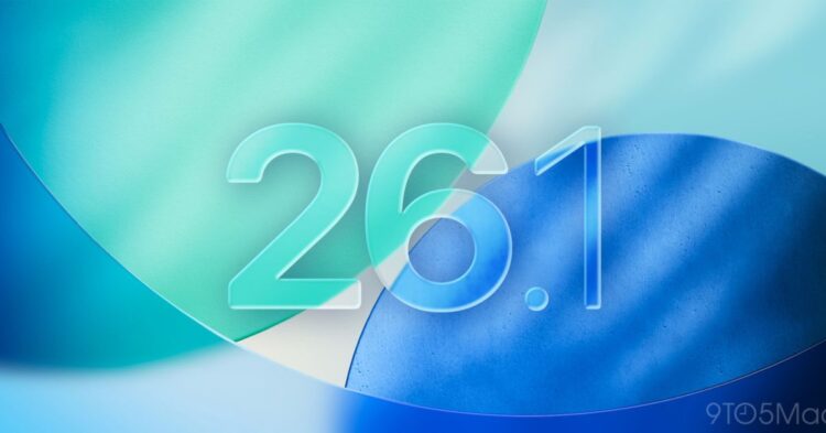 تصویر گرافیکی عدد "26.1" روی پسزمینهای با فرمهای انتزاعی به رنگ آبی و سبز.