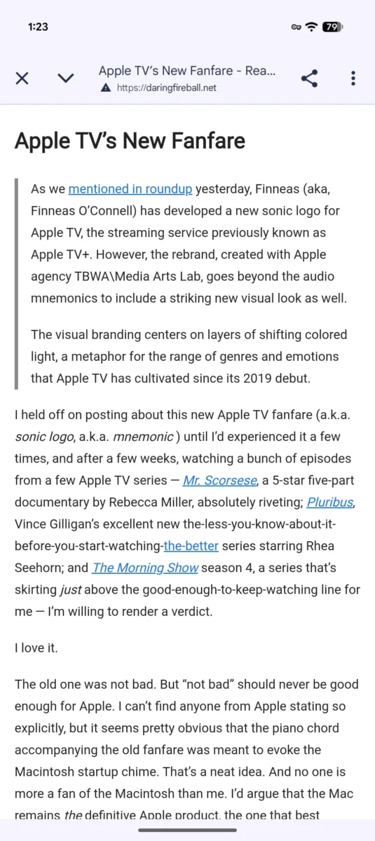 حالت مطالعه در مرورگر کروم متحول شد