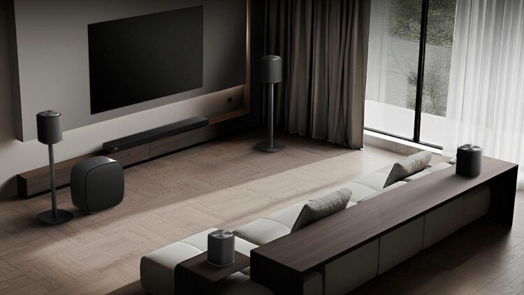 الجی ساوند سوئیت (LG Sound Suite) از فناوری صوتی دالبی اتموس فلکسکانکت (Dolby Atmos FlexConnect) بهره میبرد.