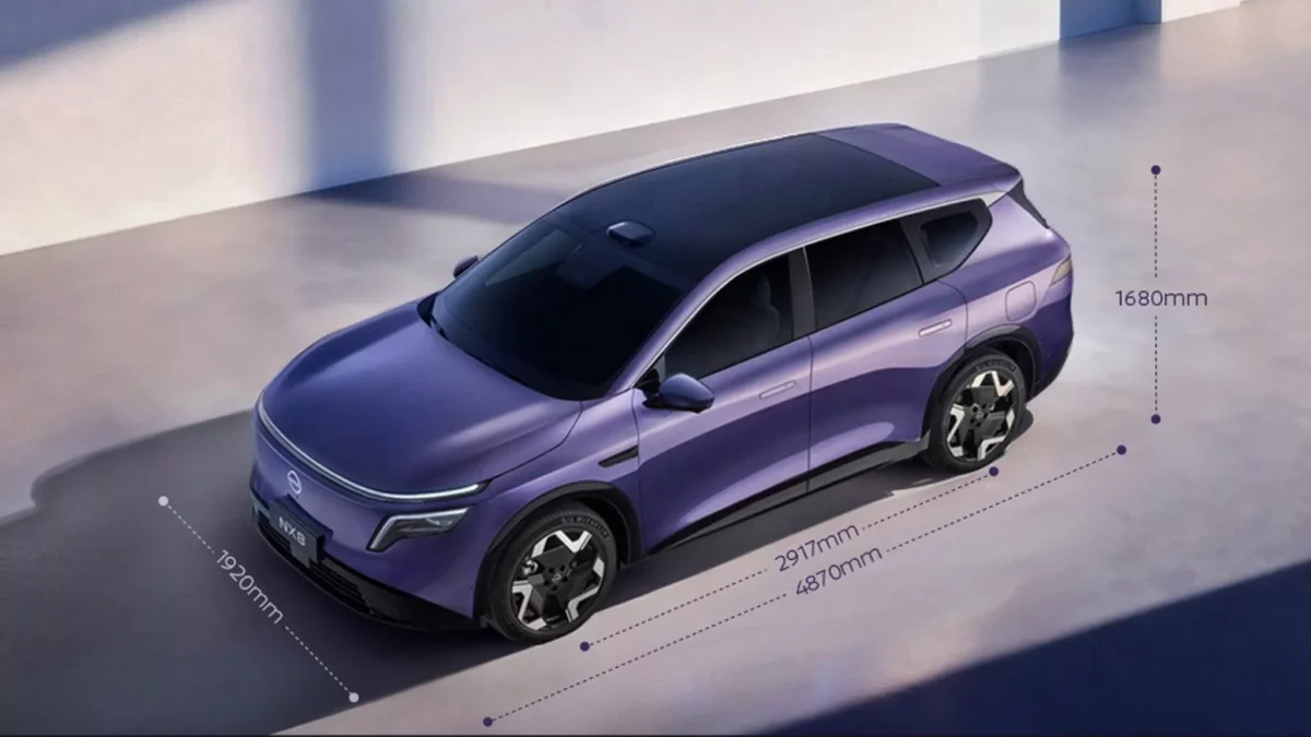 ابعاد تقریبی کراساوور تمامبرقی نیسان NX8