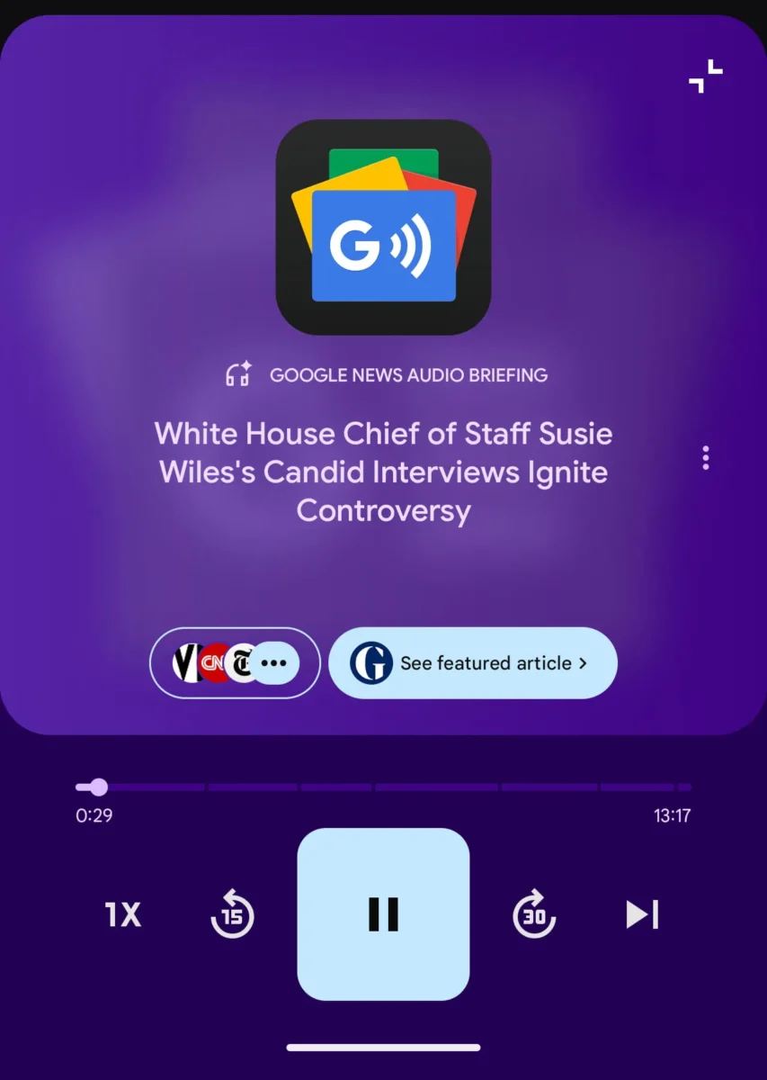 گوگل قابلیت جدید خلاصههای صوتی خبری را ارائه کرد