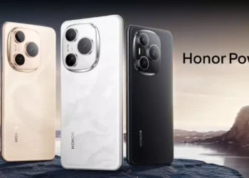 رندر معرفی گوشی Honor Power 2 با نمایش سه رنگ بدنه شامل مشکی، سفید و طلایی، ماژول دوربین مربعی با چینش سه‌ گانه و تاکید بر طراحی نسل جدید و جایگاه سری Power