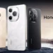 رندر معرفی گوشی Honor Power 2 با نمایش سه رنگ بدنه شامل مشکی، سفید و طلایی، ماژول دوربین مربعی با چینش سه گانه و تاکید بر طراحی نسل جدید و جایگاه سری Power